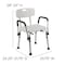Flash Furniture 14-1/2" L, Rubber, Aluminum, White Adjustable Bath Chair DC-HY3520L-WH-GG - alternate 7